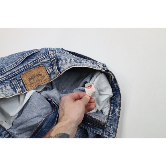 Vtg 80s Levis 550 Orange Tab Mens 32x36 Acid Wash Relaxed Tapered Leg Jeans USA - Picture 9 of 15